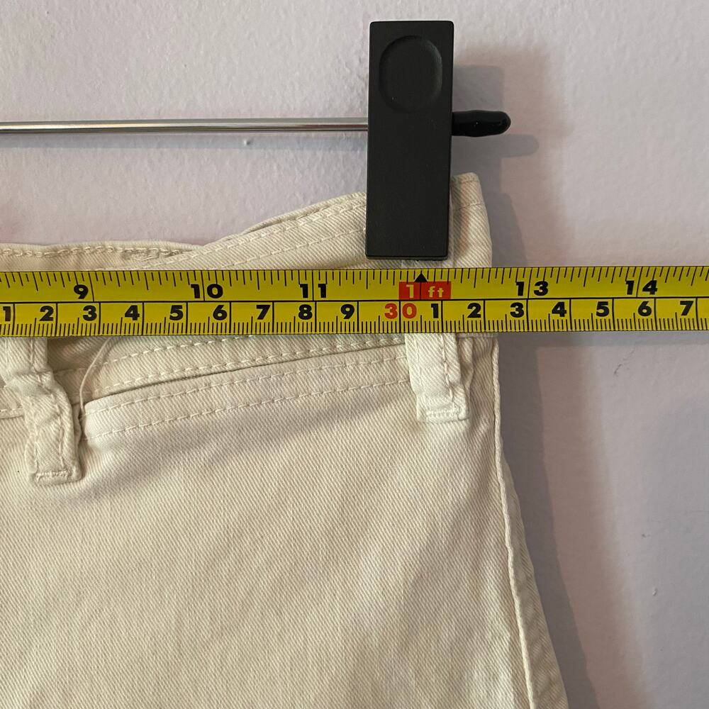 Marine Layer Bridget Crop Cream Wide Leg Jeans Pants Minimalist Women's size 2 - Picture 9 of 13